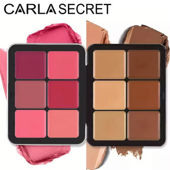 Palet makeup 12 warna: blush dan concealer