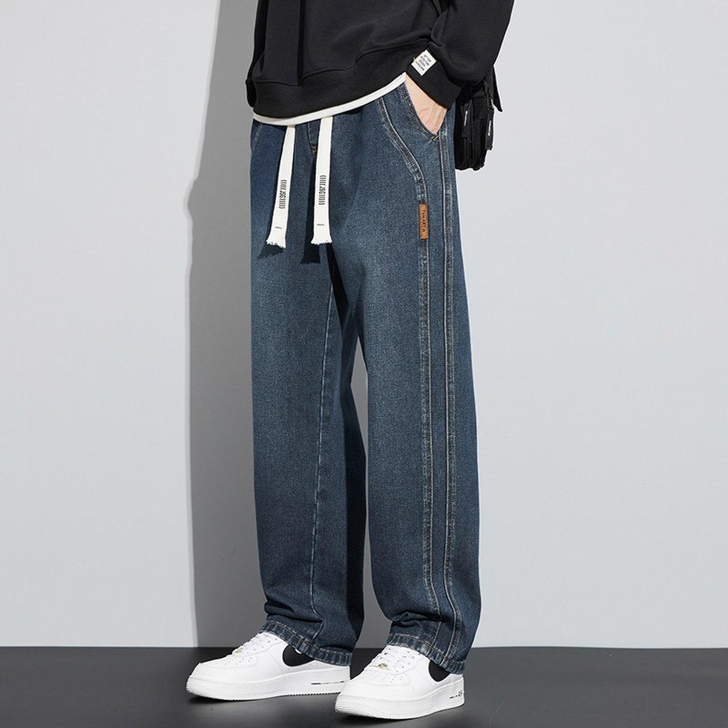 Celana Panjang Pria Celana jeans pria Celana Slim Fit Pria celana pinggang karet jeans pria celana korean style