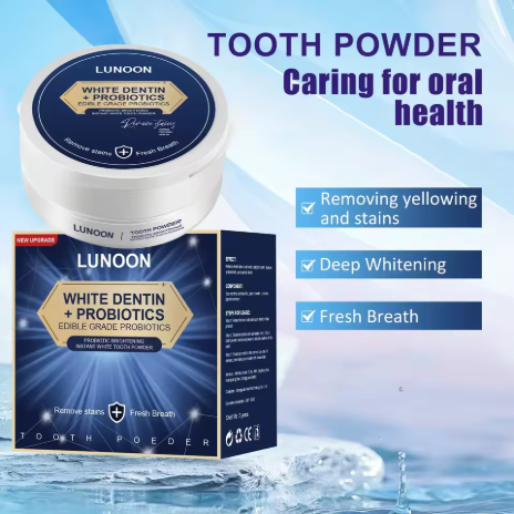 Bubuk Pemutih Gigi Probiotik Herbal