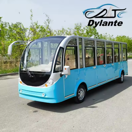Jual Bus Listrik Kota China 17 Kursi, Dilengkapi dengan Motor Daya Besar 5000W/7000W dan Baja Kekuatan Tinggi, Bisa Digunakan Sebagai Kendaraan Wisata