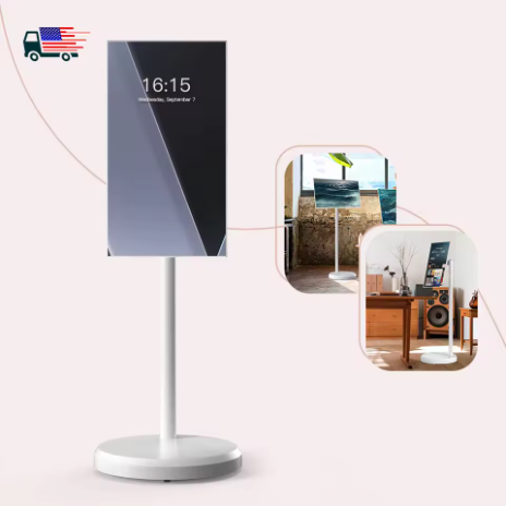 Televisi Pintar Tablet Android ini menggunakan teknologi Cell Touch, dilengkapi dengan layar LCD 21,5 inci, dapat dipindahkan, nirkabel, dapat digulung, dan memiliki daya tahan baterai hingga 5 jam