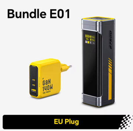 AOHI Starship 240W 27600mAh Power Bank dengan Layar LED, Dilengkapi Kabel Data CC 3 Kaki dan Set Charger GaN E01