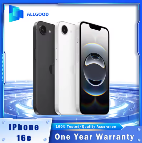 Smartphone Apple iPhone 16e Original (Versi US Unlocked), Layar OLED 6.1 inci, Chip A18 Bionic, Dual eSIM Only, Jaringan 5G, Memori 128GB / 256GB, iOS