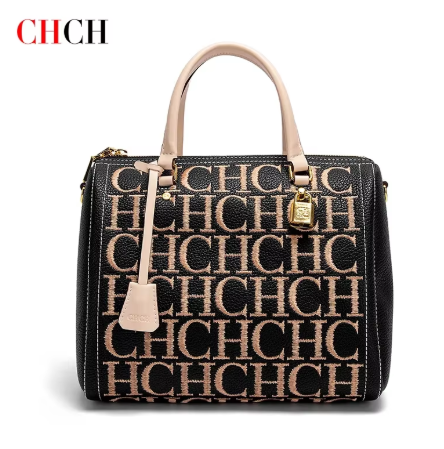 CHCH Tas Tangan Wanita, Tas Tangan Fashion Vintage, Desain Bordir Huruf, Tas Tote.
