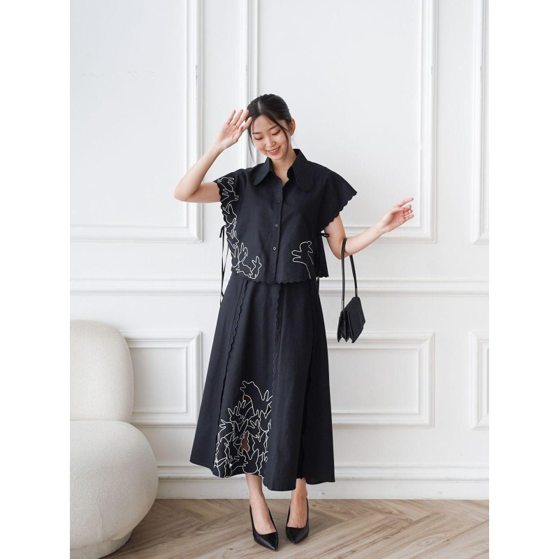 FLOPSY SET BLACK . - ONE SET XS