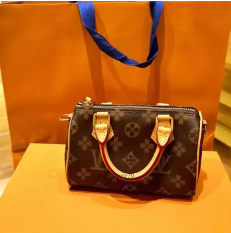 Tas Desainer Nano Diane, Tas Tangan Boulogne, Tas Wanita Loop Hobo, Tas Bahu, Clutch Kulit, Dompet Mini dengan Rantai Klasik, Mewah.
