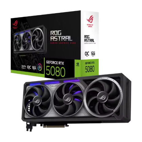 Kartu Grafis Gaming ROG Astral GeForce RTX 5080 16GB OC GDDR7 Model Baru 2025, Mendukung Komputasi AI, Cocok untuk PC Gaming