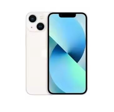 Apple iPhone 13 128GB, layar 6,1 inci, 5G, sepenuhnya tidak terkunci (fully unlocked), warna Starlight, unit rekondisi resmi (refurbished resmi).
