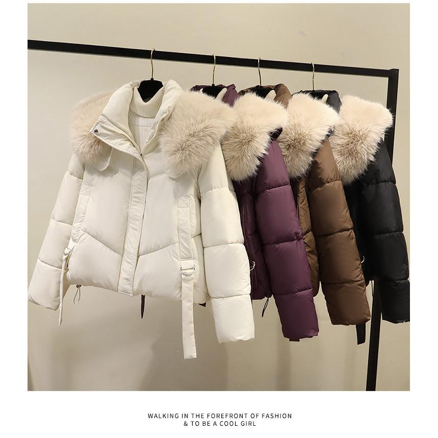 MELINDA WOMAN WINTER PADDING PUFFER COAT WINDPROOF WATER RESISTANT IMPORT JAKET MANTEL MUSIM DINGIN - COKLAT, 2XL