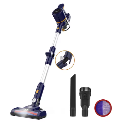N7P penyedot debu nirkabel lipat, vacuum cleaner genggam dan stick dengan daya hisap 20KPa, cocok untuk pembersihan rumah tangga.