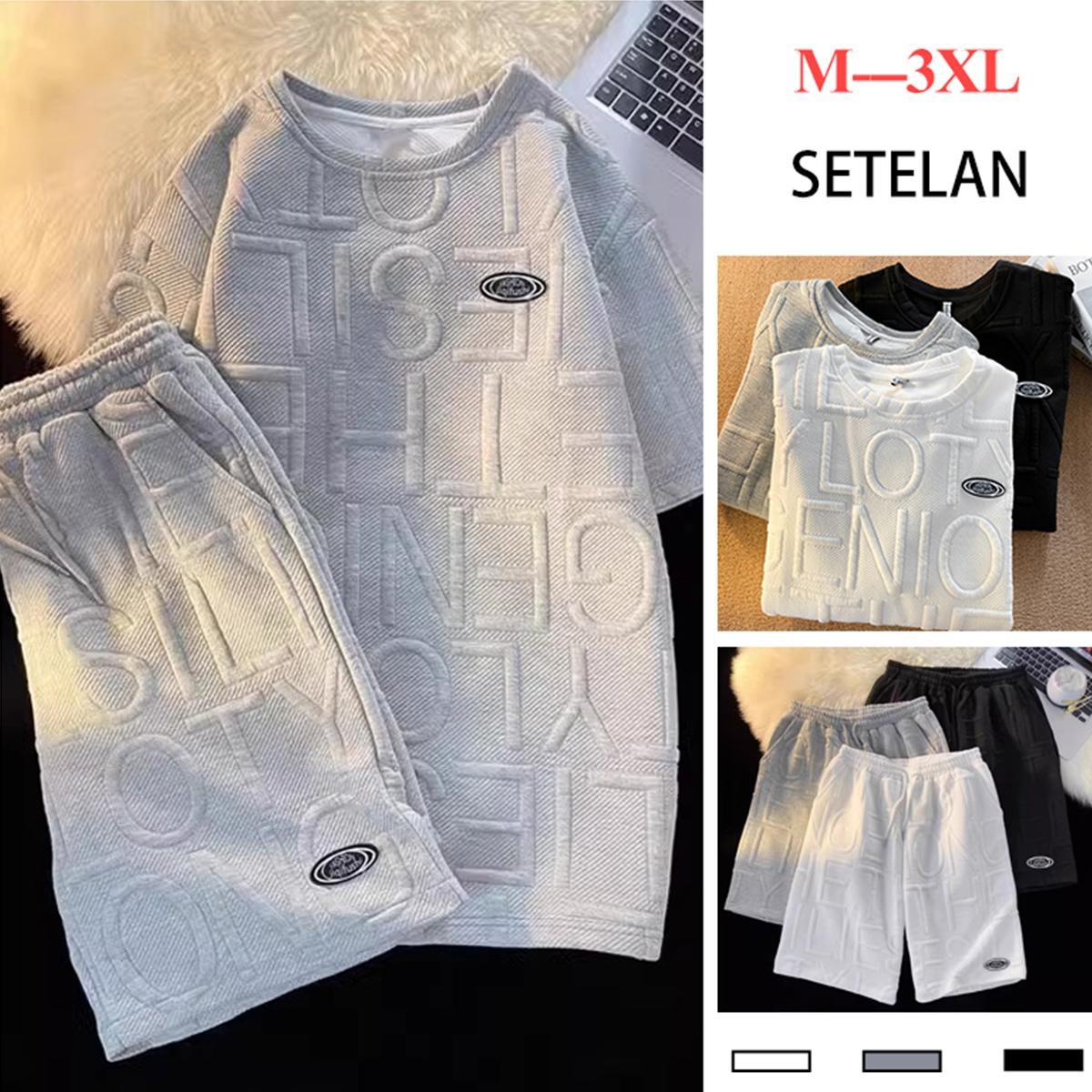 emeja Lengan Pendek, Celana Pendek Atletik, Kaos Lengan Pendek, Jubah Kasual Modern, Kaos Polos, Rilisan, Setelan Kasual Pria Wafel Katun Distro Dewasa Panjang Cowok Casual Motif Keren Polyester Summe