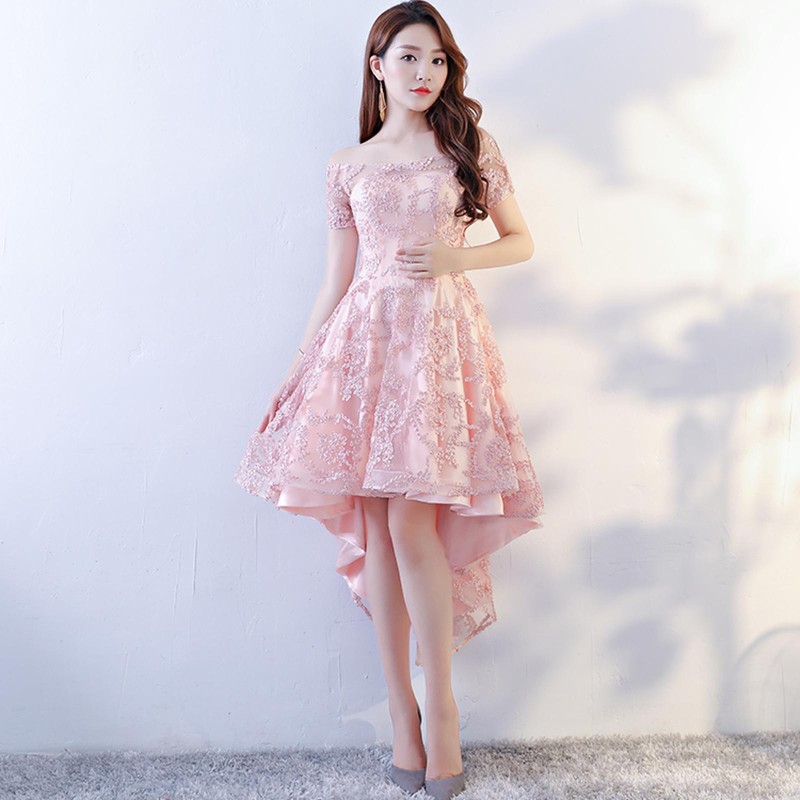 Gaun Pesta 1807057 Pink Party Dress Gown